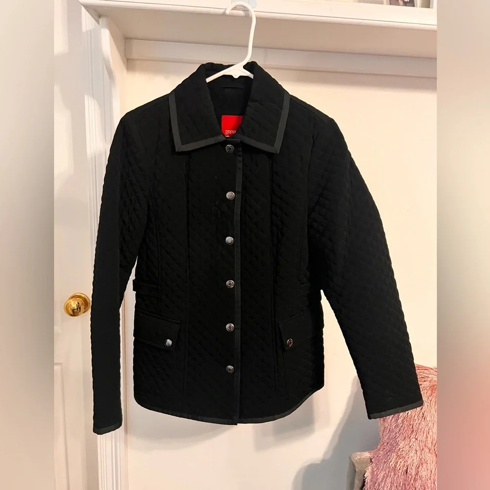 Esprit Black Quilted Utility Jacket